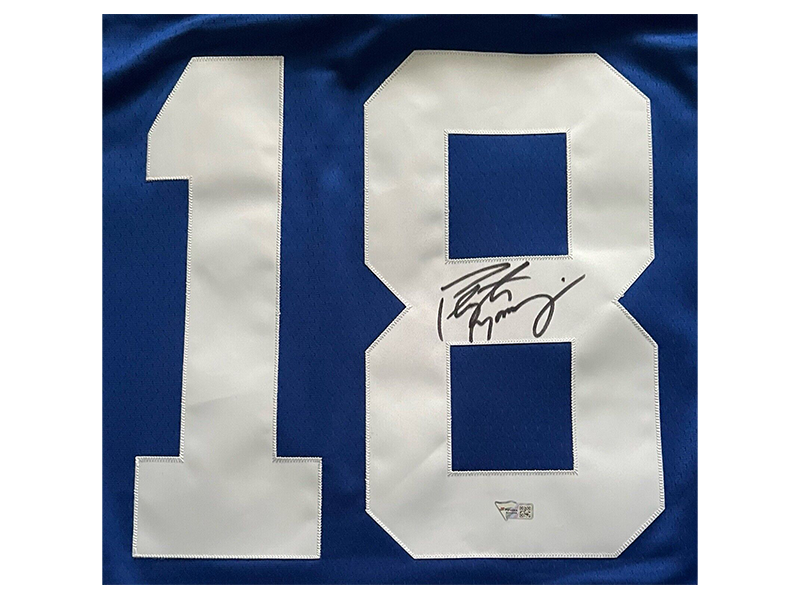 Peyton Manning Autographed 1998 Authentic Indianapolis Colts NFL legacy Throwbacks Football Jersey Fanatics