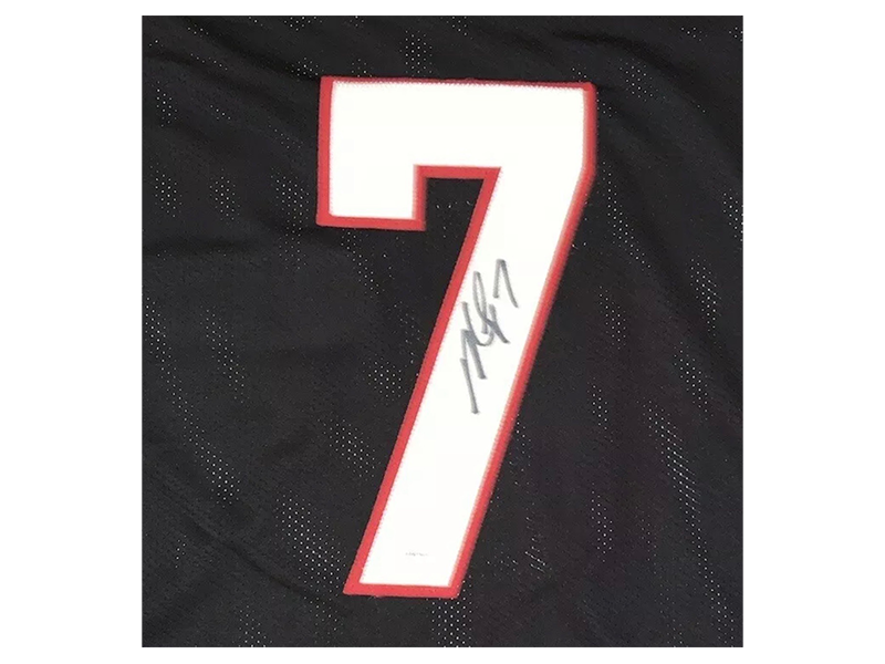 Michael Vick Autographed Atlanta Pro Style Black Football Jersey (JSA)