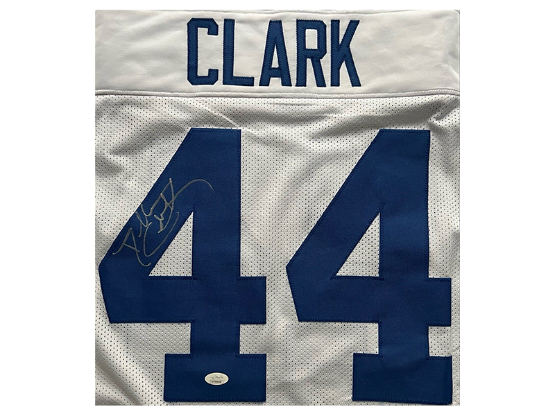 Dallas Clark Autographed White Custom Football Jersey JSA