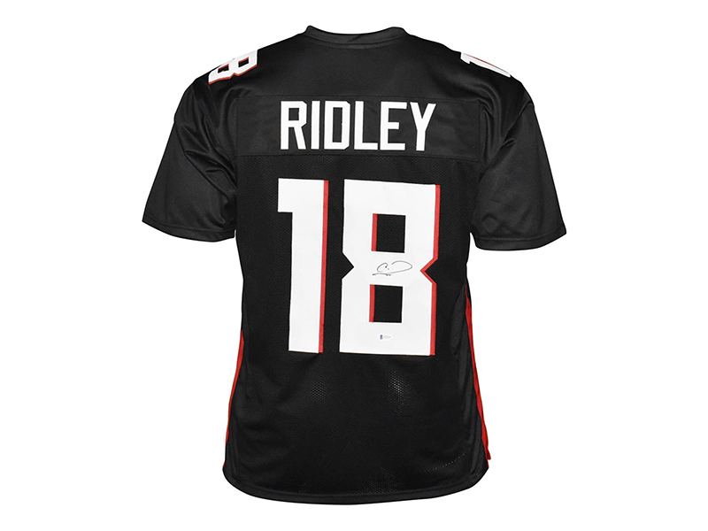 Calvin Ridley Autographed Atlanta Pro Style Black Football Jersey (Beckett)