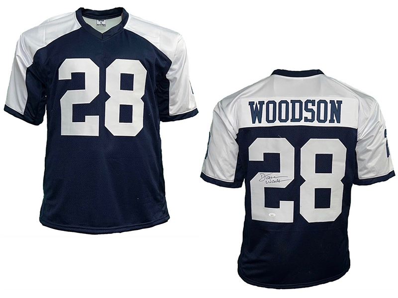 Darren Woodson Autographed Pro Style Thanksgiving Football Jersey JSA