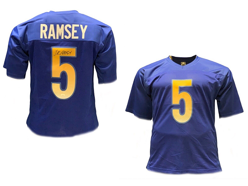 Jalen Ramsey Autographed Los Angeles Blue Football Jersey (JSA)