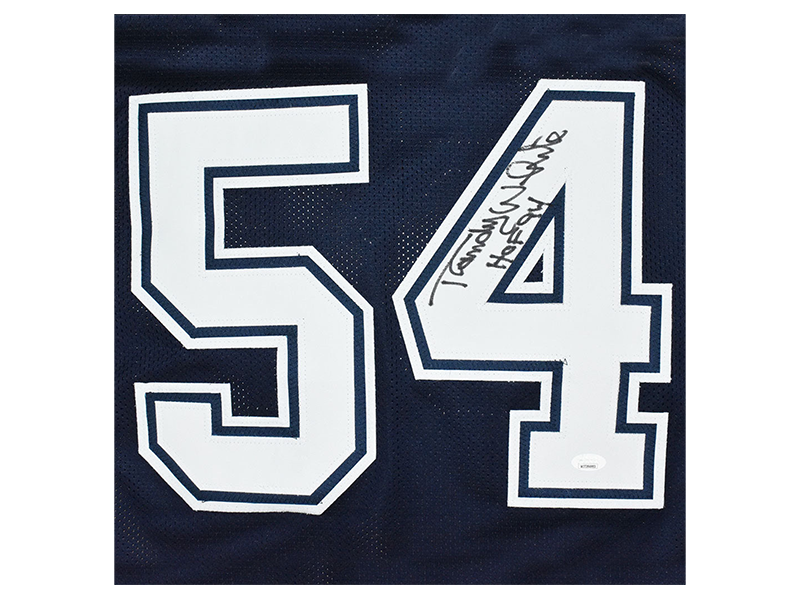 Randy White Autographed HOF 94 Inscription Dallas Pro Style Blue Football Jersey JSA