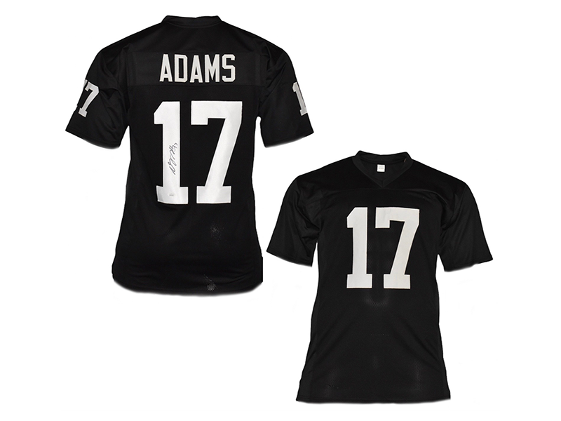 Davante Adams Autographed Oakland Black Football Jersey JSA
