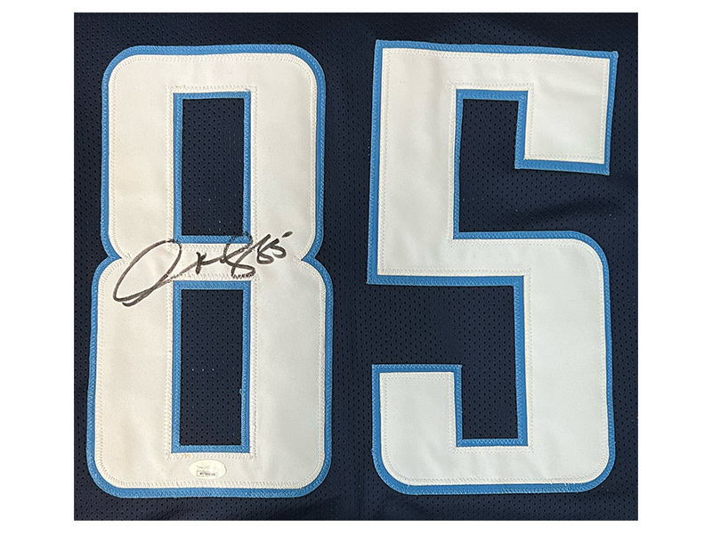Derek Mason Autographed Blue Pro-Style Football Jersey (JSA)