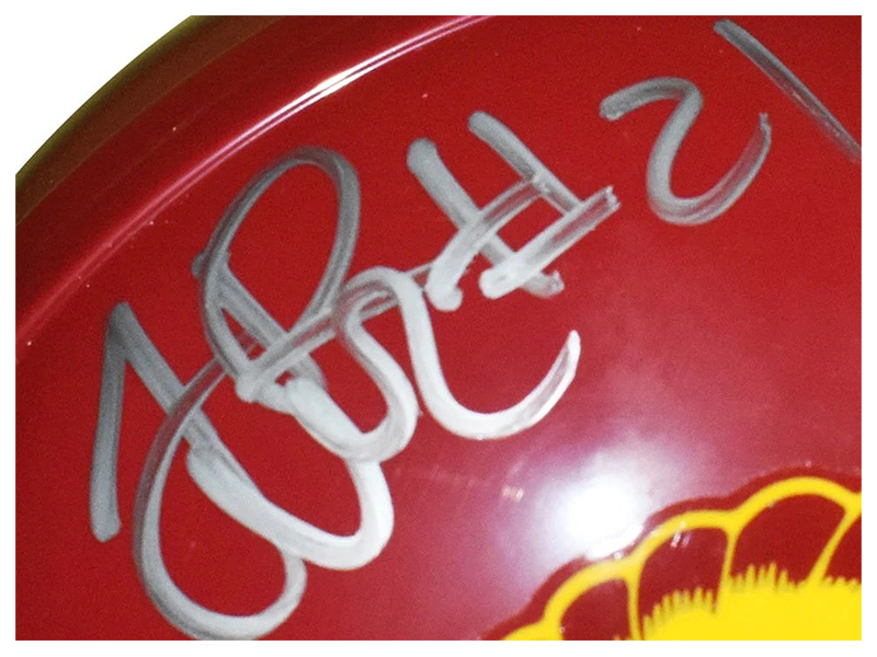 LenDale White Autographed USC Trojans Mini Replica Football Helmet (JSA)