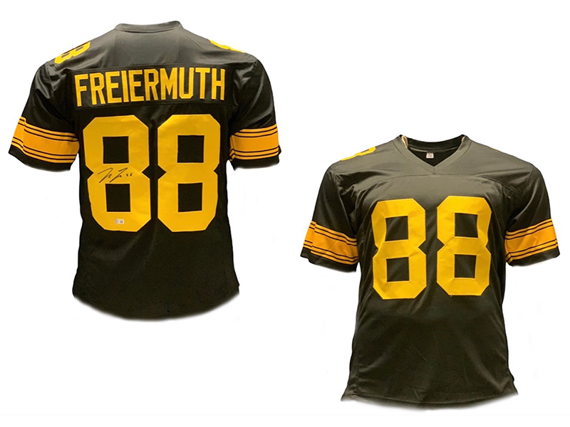 Pat Freiermuth Autographed Pittsburgh  Color Rush Football Jersey (Beckett)