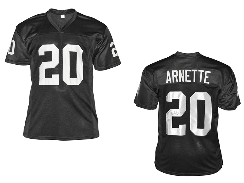 Damon Arnette Autographed Oakland Black  Jersey (JSA)