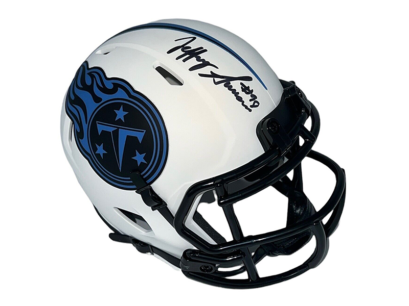 Jeffery Simmons Autographed Tennessee Titans Lunar Mini Helmet (JSA)