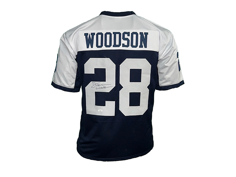 Darren Woodson Autographed Pro Style Thanksgiving Football Jersey JSA