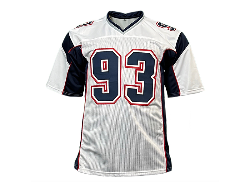 Richard Seymour Autographed New England  White Football Jersey ( Beckett )