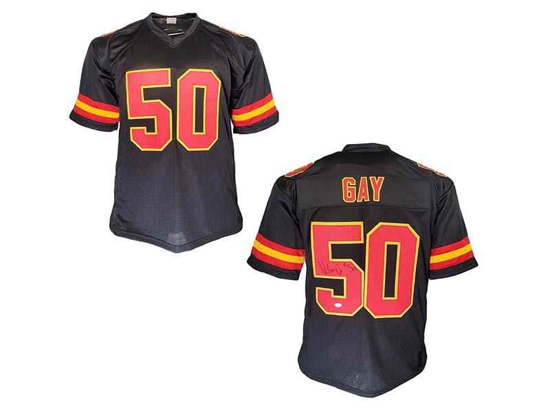 Willie Gay Jr Autographed Pro Style Kansas City Black Football Jersey (JSA)