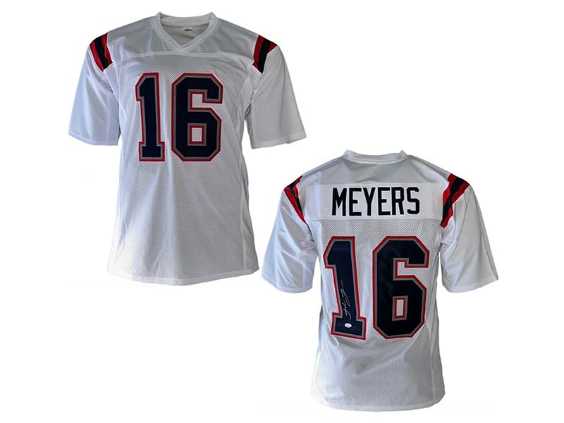 Jakobi Meyers Autographed Signed White Pro Style Football Jersey (JSA)