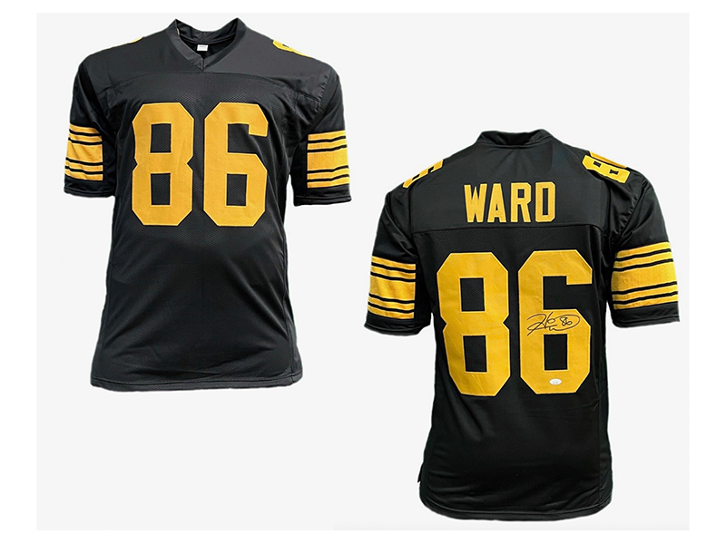 Hines Ward Autographed Pro Style Color Rush Football Jersey (JSA)