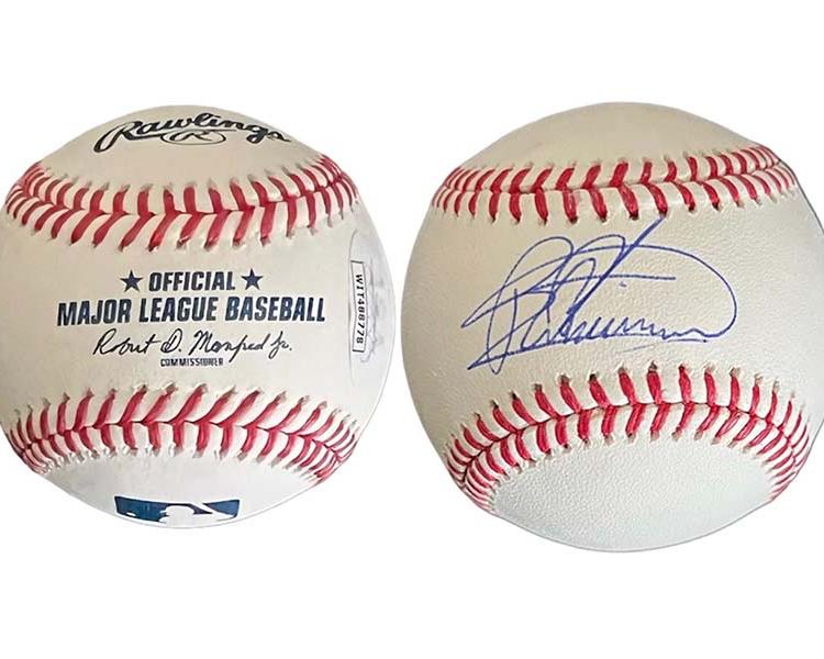 Bartolo colon Autographed official Major League Baseball (JSA)