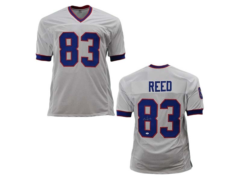 Andre Reed Autographed White Pro Style Jersey (JSA)