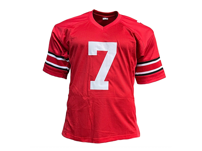 Dwayne Haskins Jr. Autographed Red College Jersey (JSA)