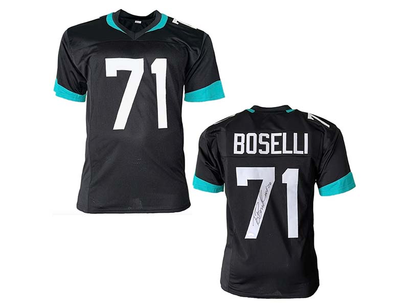 Tony Boselli Autographed Pro Style Black Football Jersey JSA