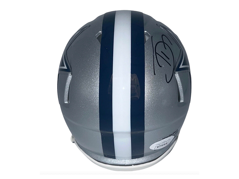 Trevon Diggs Dallas Cowboys Autographed Speed Mini Helmet JSA