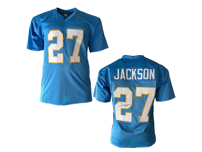 JC Jackson Autographed San Diego Powdered Blue Football Jersey (JSA)
