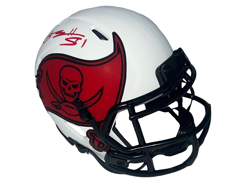 Antonio Brown Autographed Tampa Bay Buccaneers Lunar Mini Helmet JSA