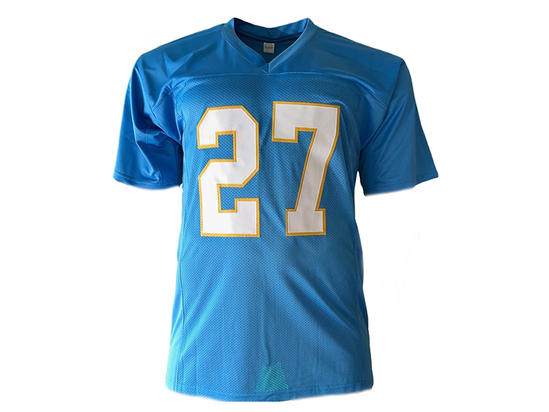 JC Jackson Autographed San Diego Powdered Blue Football Jersey (JSA)