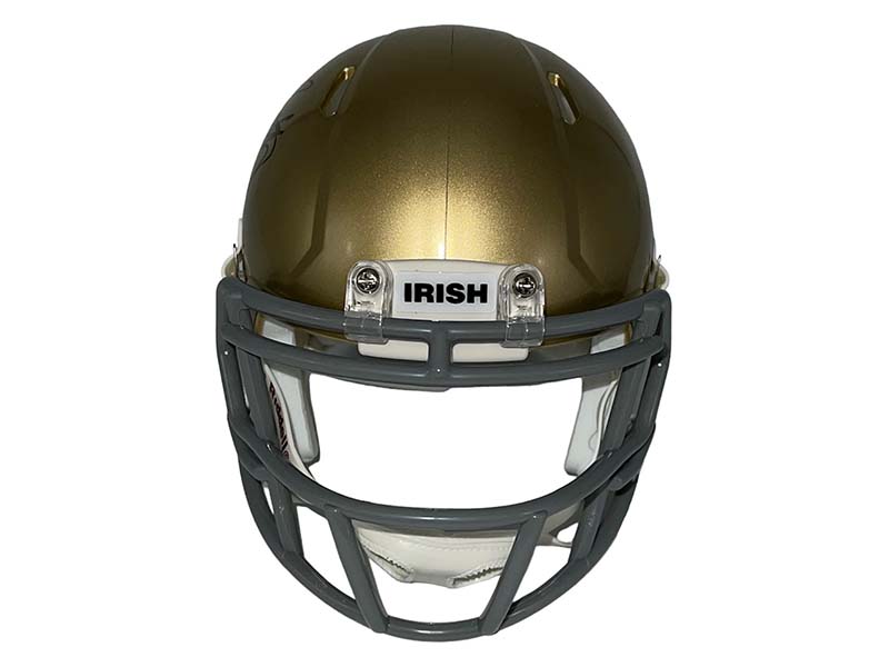 Rudy Reuttiger Autographed Notre Dame Fighting Irish Speed Mini Replica Football Helmet (JSA)