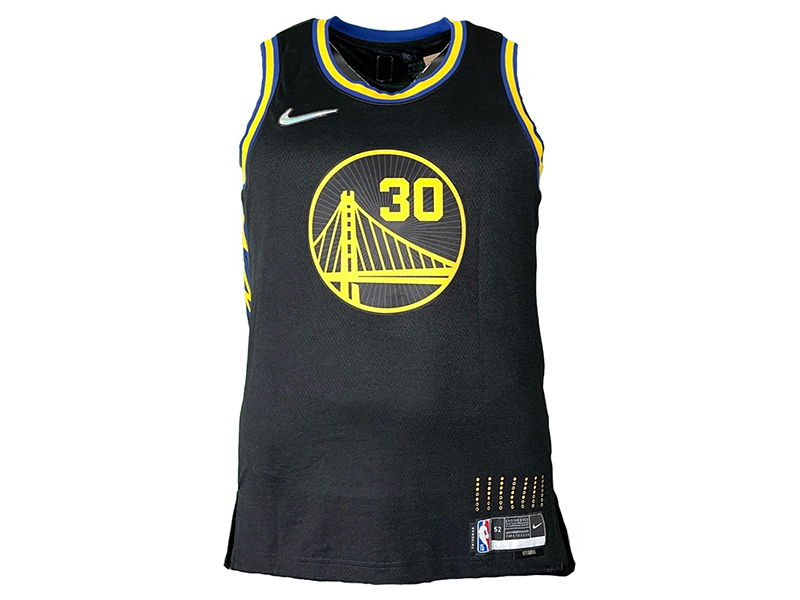 Stephen Curry Golden State Warriors Autographed 2018 Nike Gold Earned  Edition Swingman Jersey