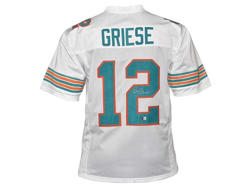 Bob Griese Autographed ProStyle White Football Jersey (Beckett)