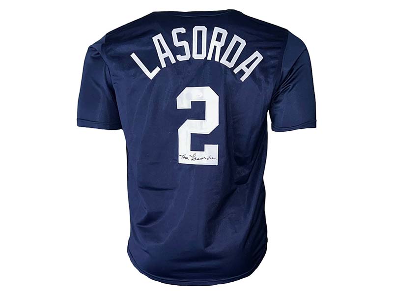 Tommy Lasorda Autographed Team USA Blue Baseball Jersey (JSA