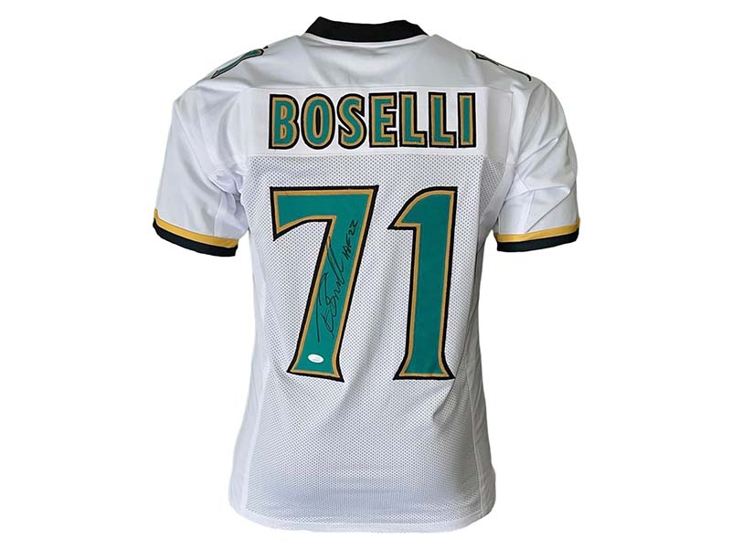 Tony Boselli Autographed Jacksonville White Football Jersey JSA
