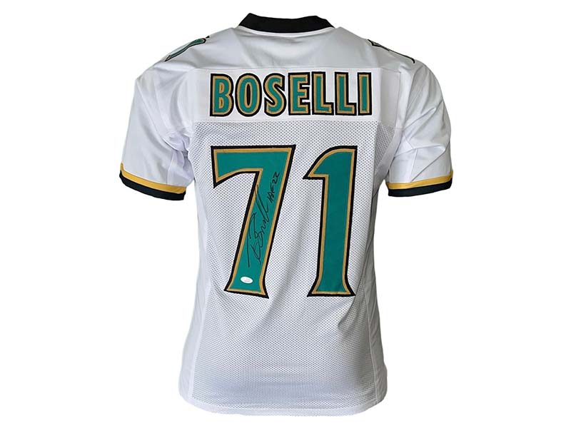 Tony Boselli Autographed Pro Style White Football Jersey JSA