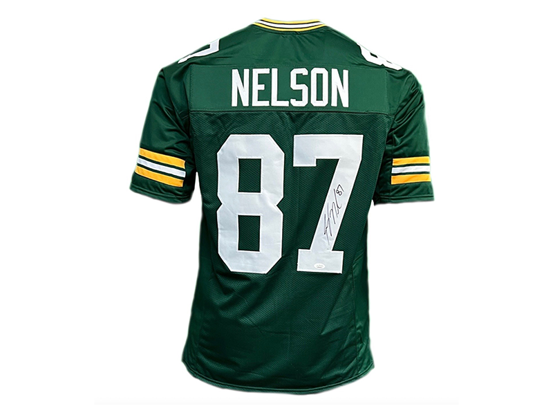 Jordy Nelson Autographed Green Pro Style Football Jersey (JSA)