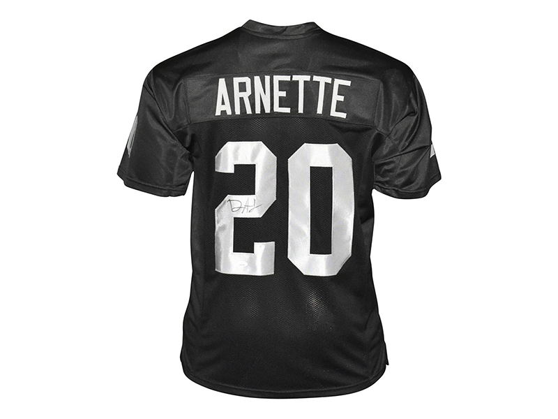 Damon Arnette Autographed Oakland Black  Jersey (JSA)