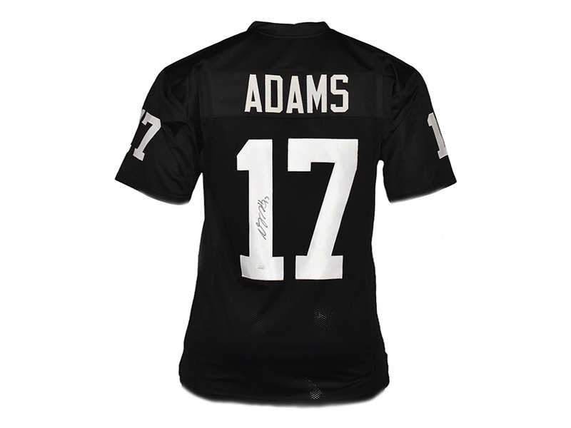 Davante Adams Autographed Pro Style Black Football Jersey JSA