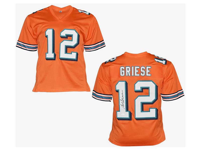 Bob Griese Autographed Miami Orange Football Jersey (JSA)