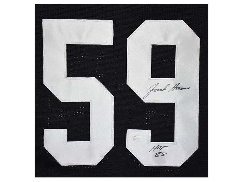Jack Ham Signed Pittsburgh HOF 88 Black Football Jersey (JSA)
