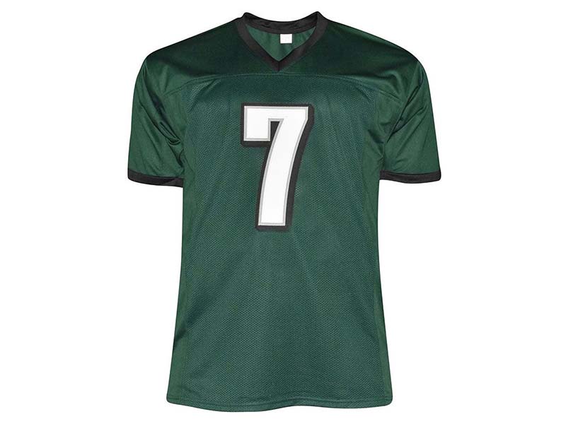 Michael Vick Autographed Philadelphia Pro Style Green Football Jersey (JSA)