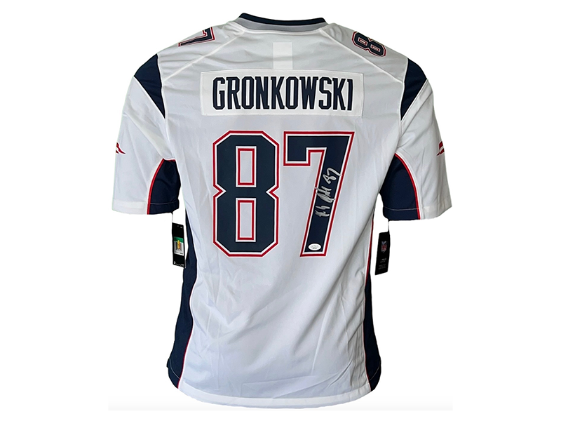 Rob Gronkowski New England Patriots Autographed Authentic NFL Nike Jersey JSA