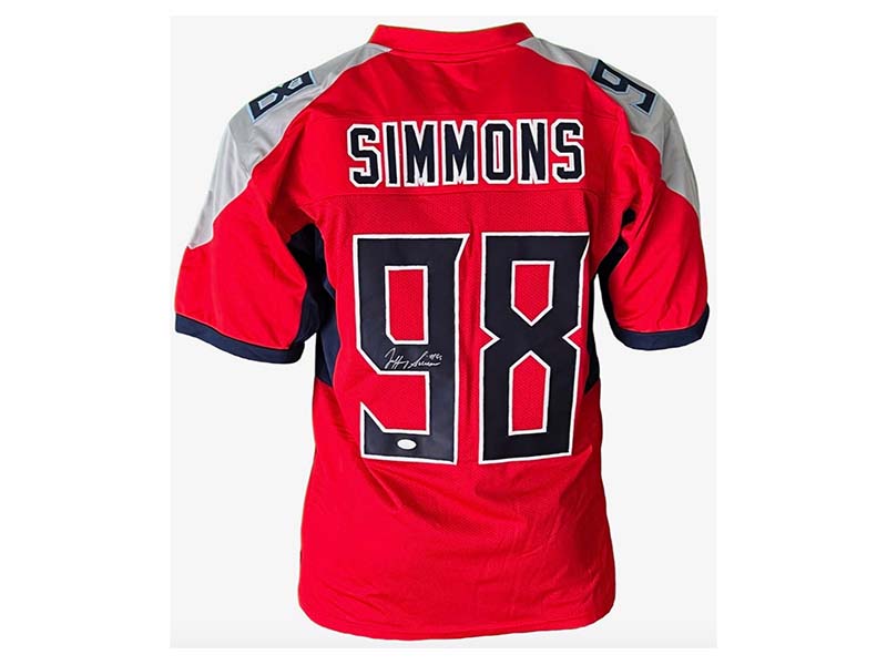 Jeffery Simmons Autographed Blue Tennessee Pro Style Football Jersey (JSA)