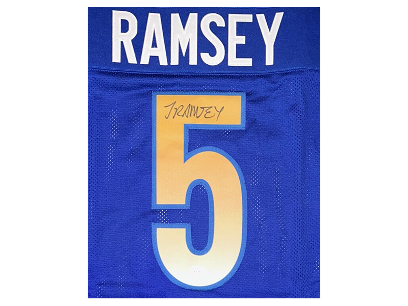 Jalen Ramsey Autographed Los Angeles Blue Football Jersey (JSA)
