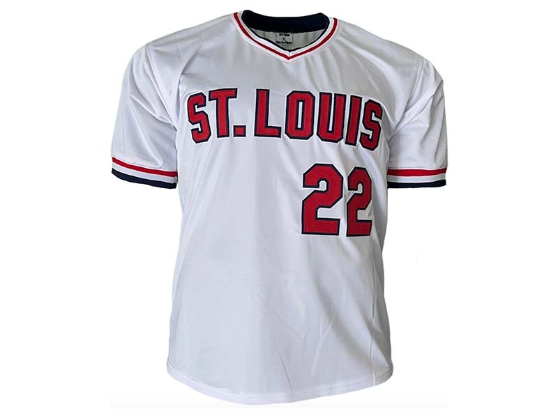 Jack Clark Autographed St. Louis The Ripper Inscription St. Louis White Baseball Jersey JSA
