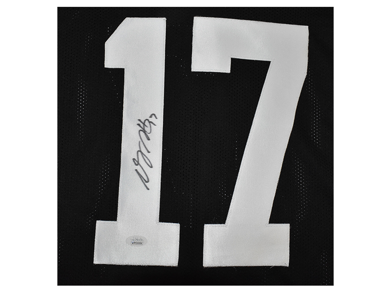 Davante Adams Autographed Pro Style Black Football Jersey JSA