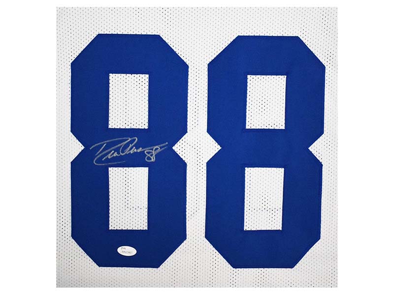 Drew Pearson Autographed Pro Style White Football Jersey (JSA)