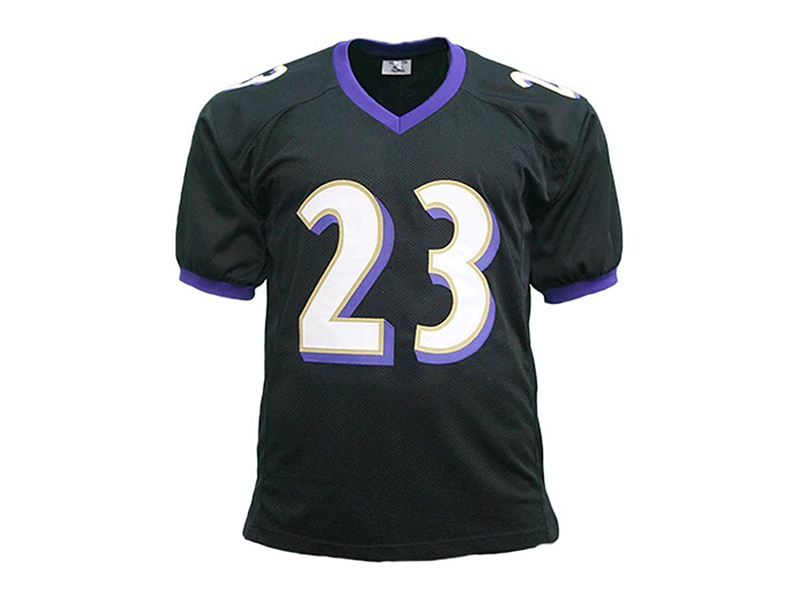 Willis McGahee Autographed Black Pro Style Football Jersey (JSA)