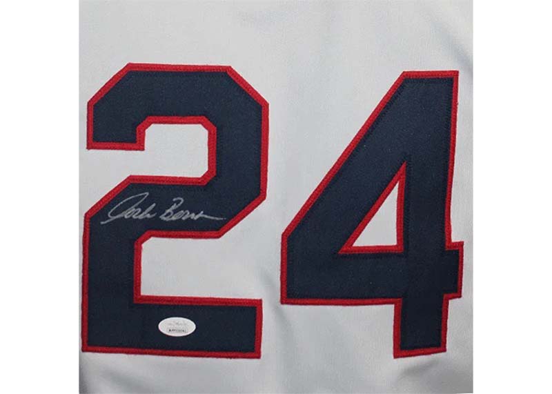 Corbin Bernsen Autographed Baseball Jersey Major League The Movie "Dorn" (JSA)