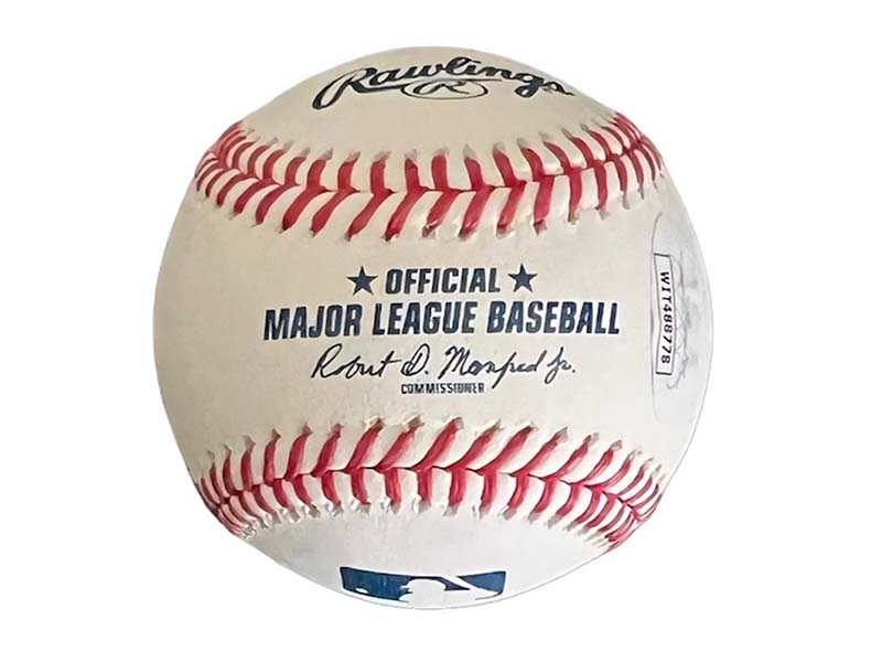 Bob Horner Autographed official Major League 78 NL Roy Inscription Baseball (JSA)