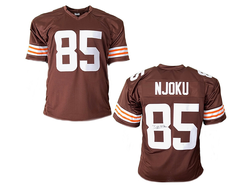 David Njoku Autographed Cleveland Brown Football Jersey (JSA)