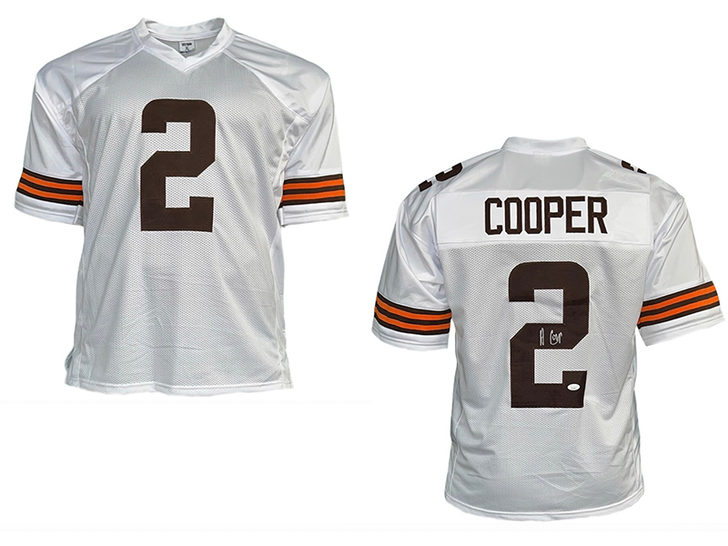 Amari Cooper Autographed Cleveland White Football Jersey (JSA)