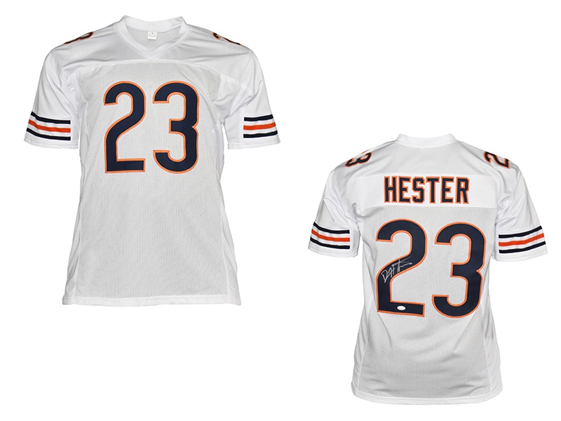 Devin Hester Autographed Chicago White  Football Jersey PSA